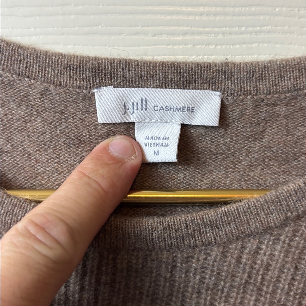 J. Jill Cashmere Tan Sweater - Picture 3 of 6